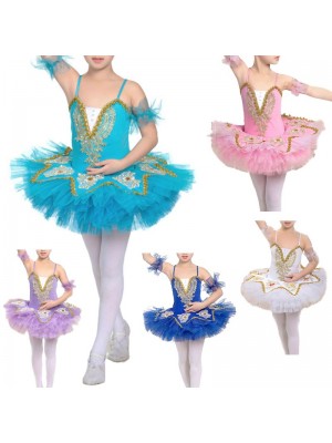 Vestito Tutù Saggio Danza Bambina Ragazza Girl 100-160 Ballet Tutu Dress DANC272